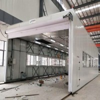 全尺寸整体移动喷漆房运行稳定