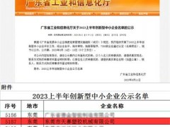 喜报｜东莞市天赛公司通过“创xin型中小企业”认定